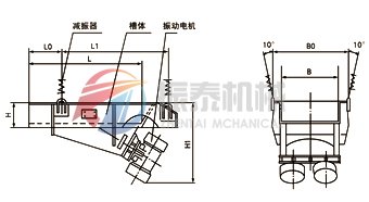 電機(jī)振動(dòng)給料機(jī)外形尺寸圖