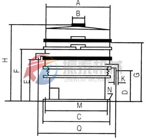 鋁銀漿旋振篩安裝圖