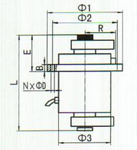 YZUL50-4立式振動電機安裝圖